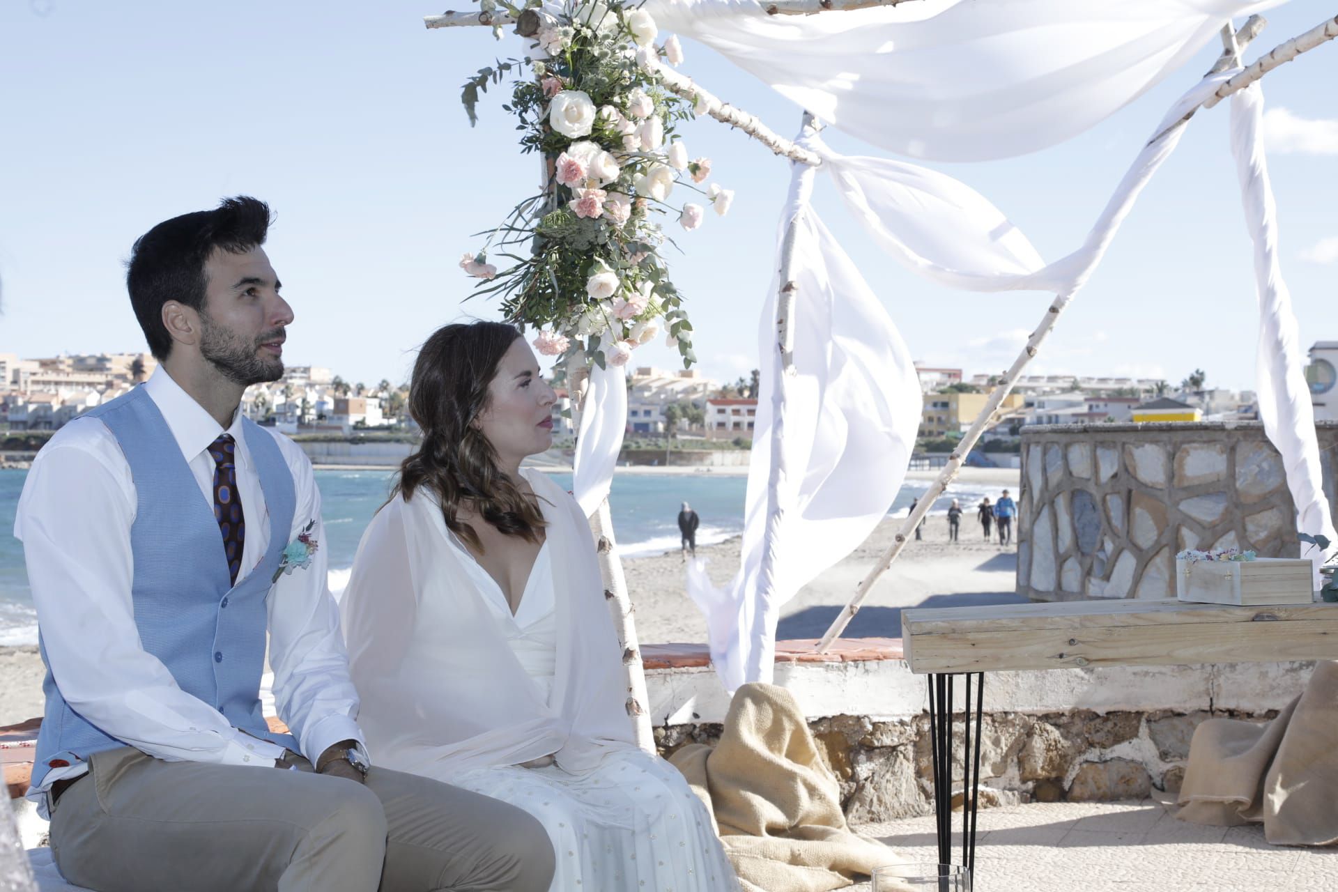 La primera boda celebrada en la playa en Cartagena