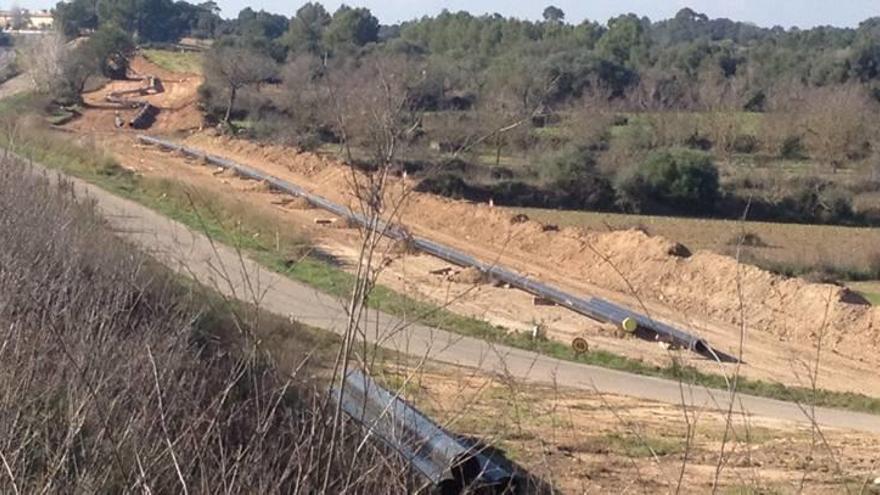 Las obras del gasoducto avanzan a un ritmo constante.