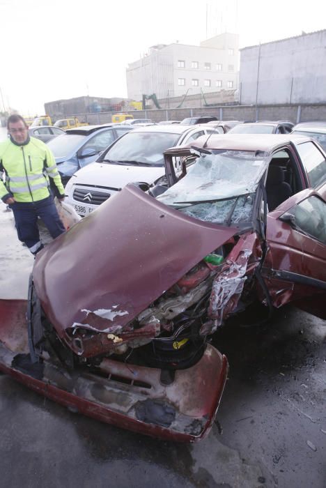 Accident de trànsit múltiple amb tres ferits a l'N-II a Sils