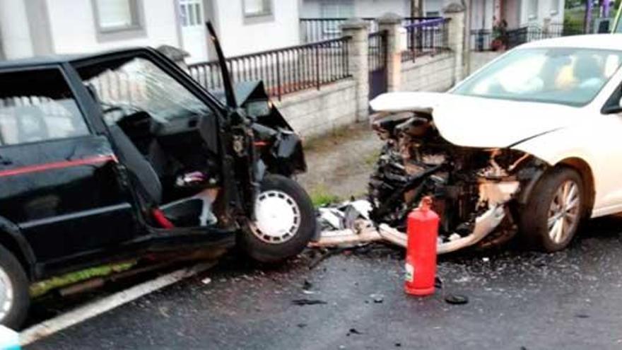 Ocho heridos en tres colisiones en Vilasantar, Miño y Oleiros