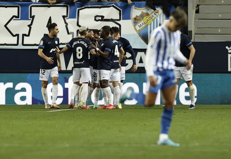 La UD Ibiza golea al Málaga en La Rosaleda