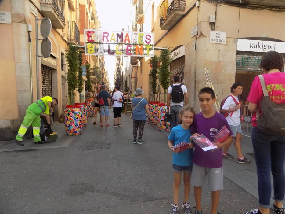 Les enramades de Sallent arriben a Gràcia