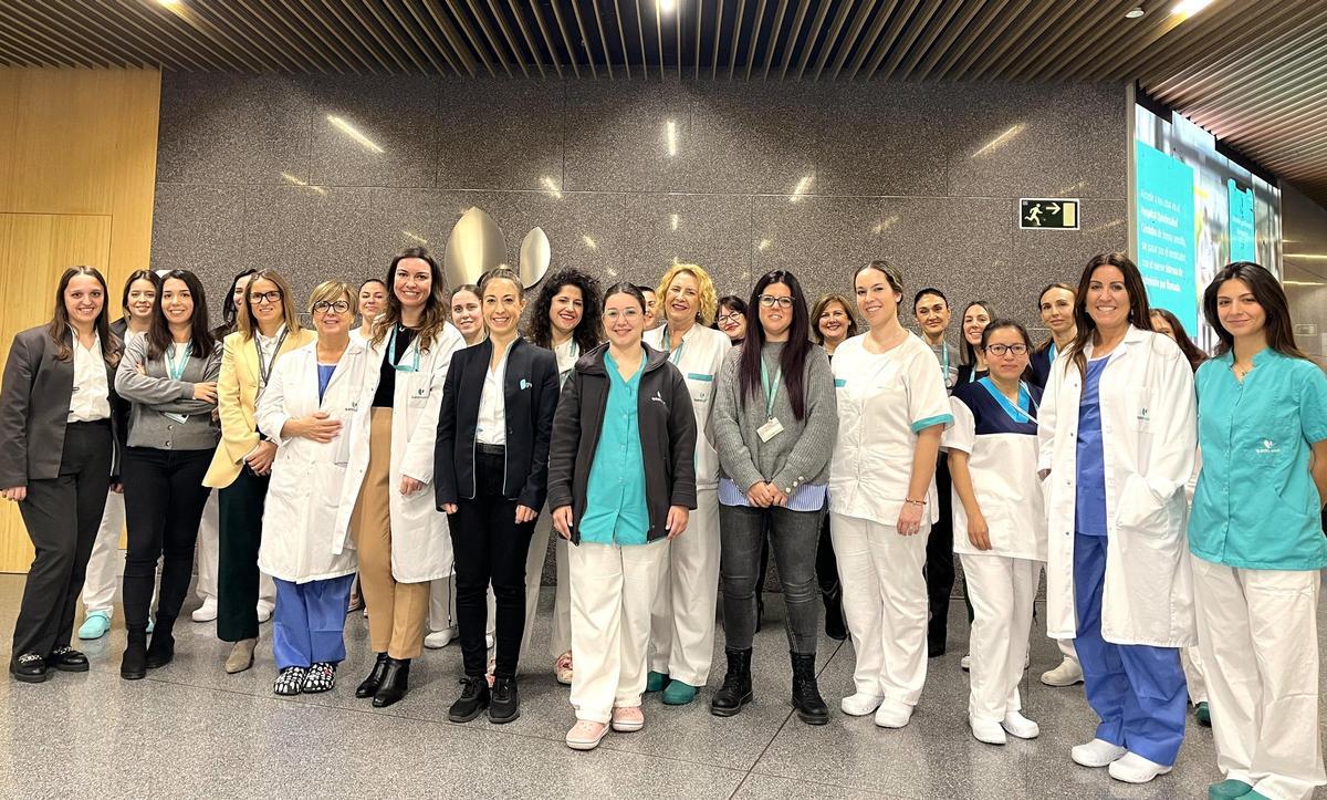Trabajadoras del hospital de Quirón en Córdoba.