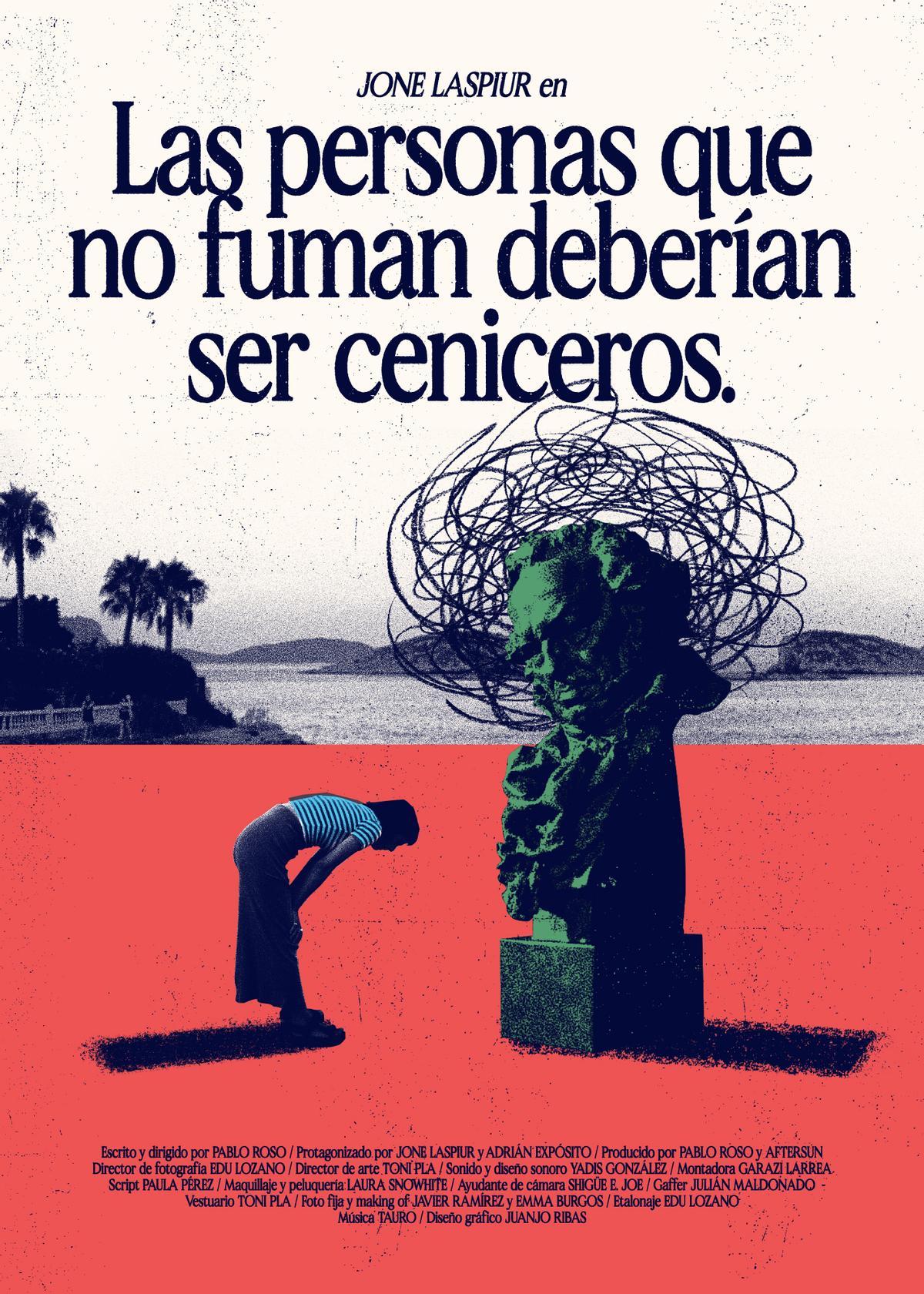 Cartel de 'Las personas que no fuman deberían ser ceniceros', realizado por el diseñador ibicenco Juanjo Ribas.