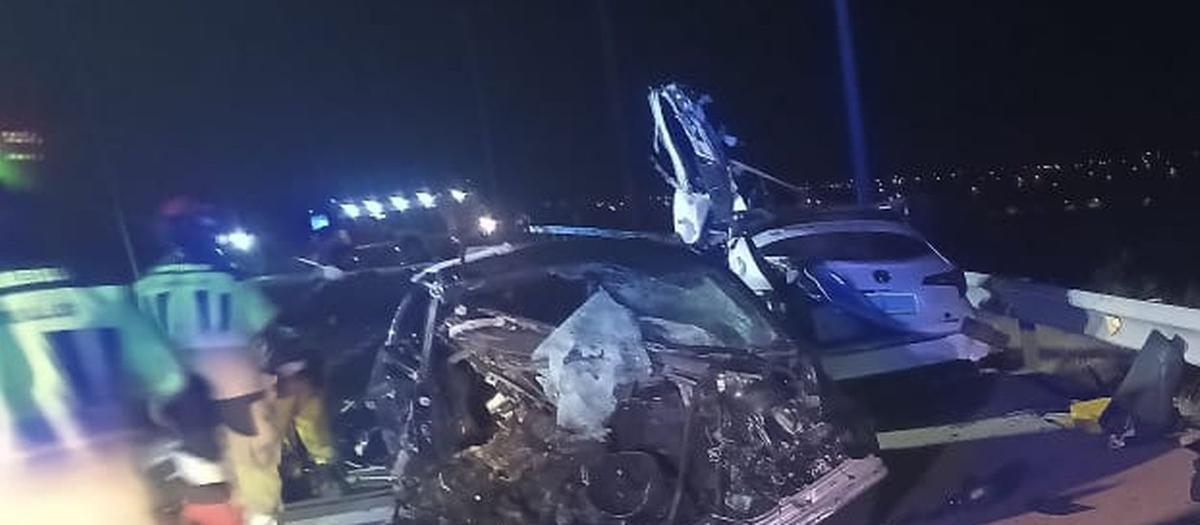 Imagen del trágico accidente facilitada por un testigo a este periódico.
