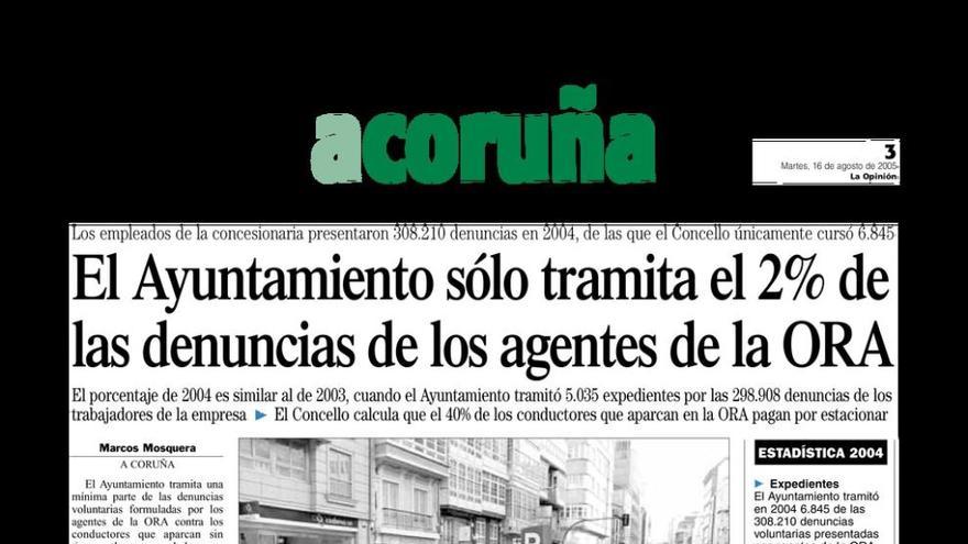 Página publicada en LA OPINIÓN el 16 de agosto de 2005.