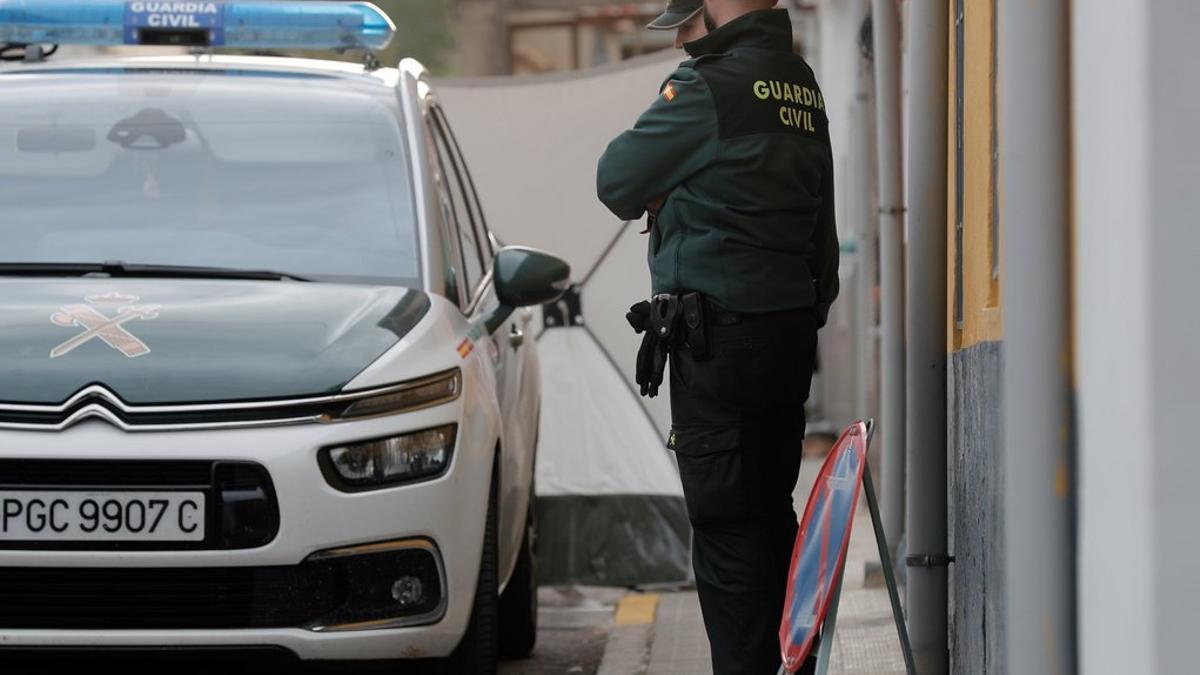 La Guardia Civil durante una dispositivo policial