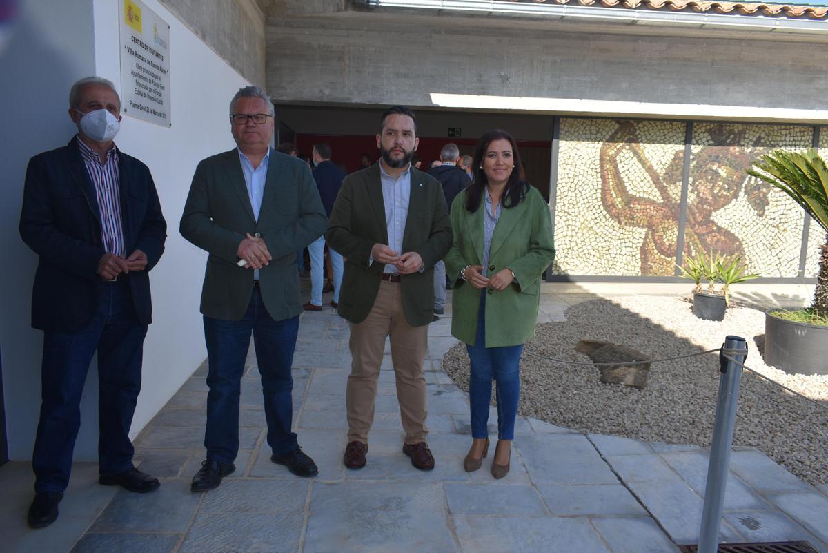 Desiderio Vaquerizo, Esteban Morales, José Álvarez y Ana Carrillo, en Fuente Álamo.