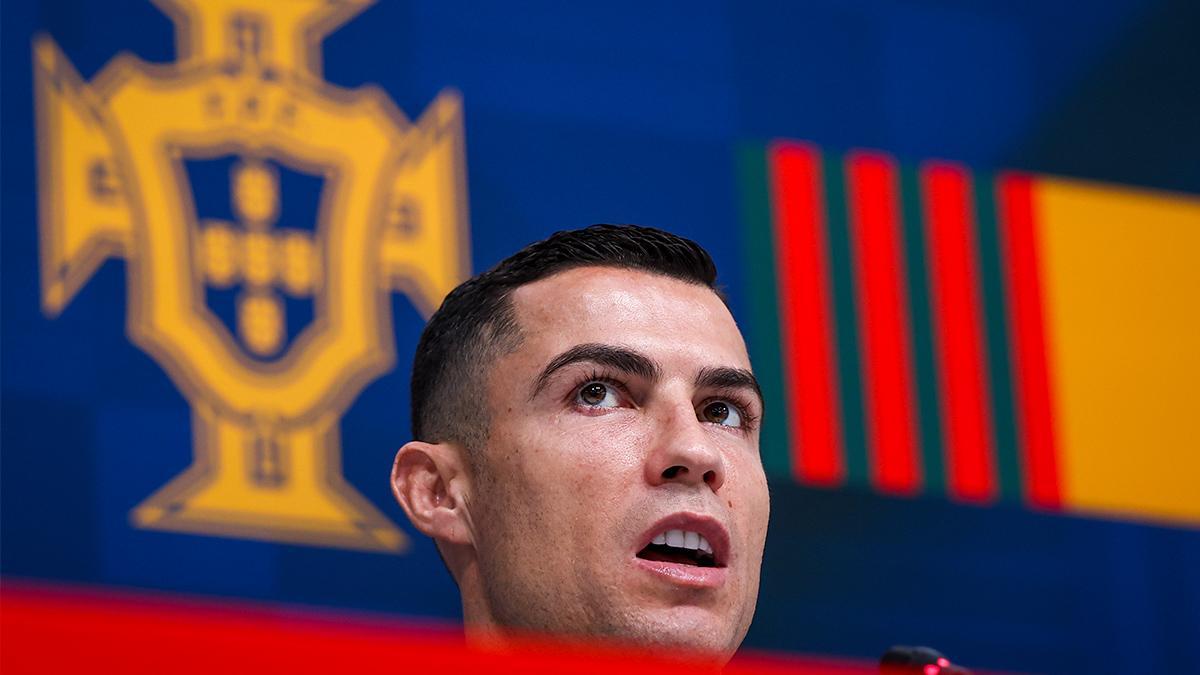 Cristiano Ronaldo, en conferencia de prensa en el Mundial de Qatar