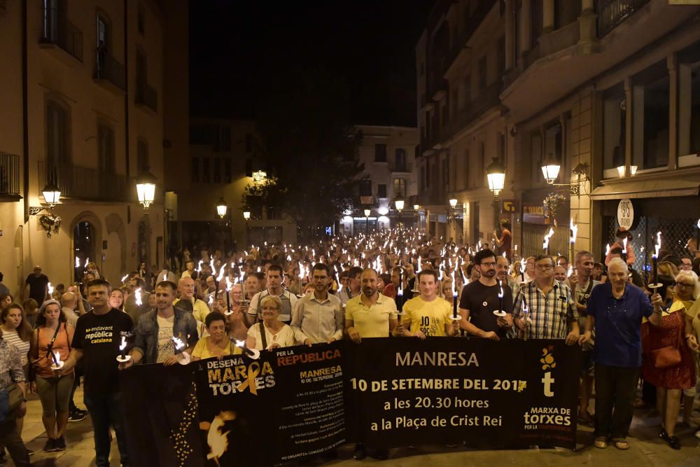 Marxa de torxes a Manresa