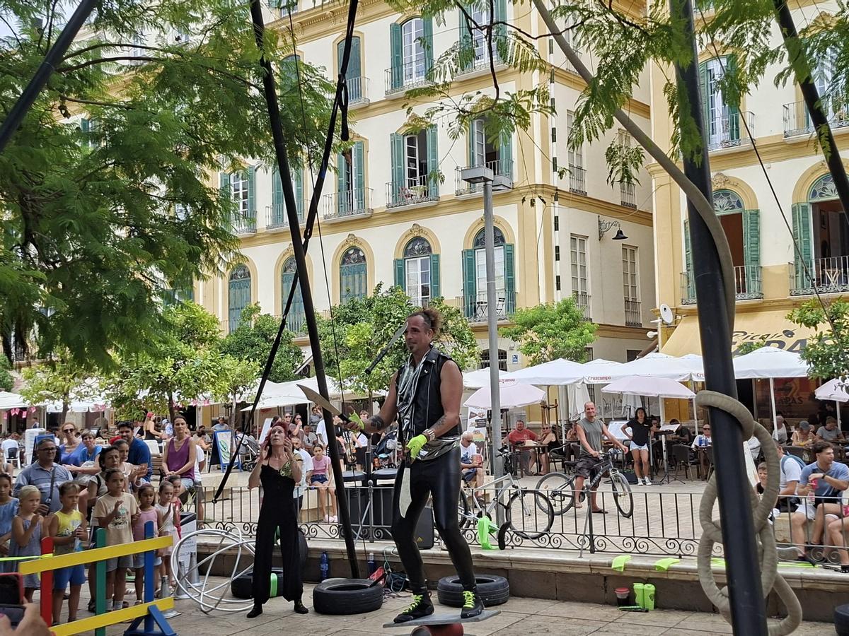 Número de circo en La Merced
