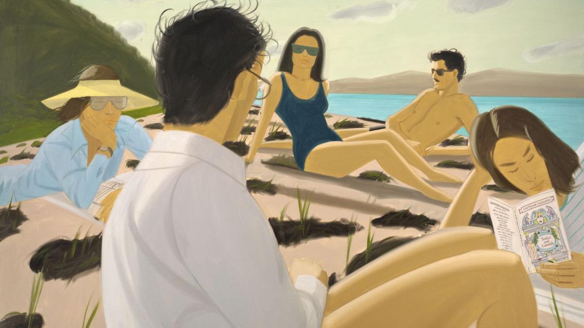 Algunas de las obras incluidas en esta exposición retrospectiva de Alex Katz.