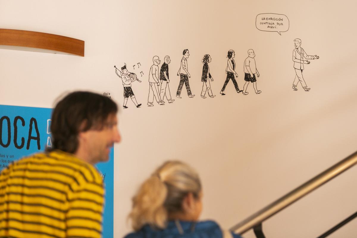 La exposición de Paco Roca en la Sala de Cómic de Avilés: "Dibujante ambulante"
