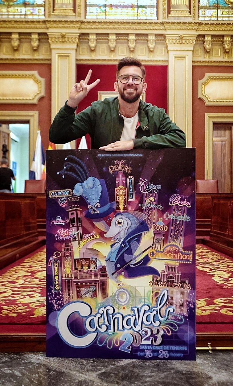 Presentación del cartel del Carnaval de Santa Cruz de Tenerife 2023