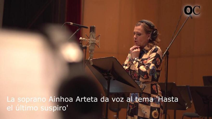 La Orquesta Sinfónica y Ainhoa Arteta graban la banda sonora de La sombra de la ley
