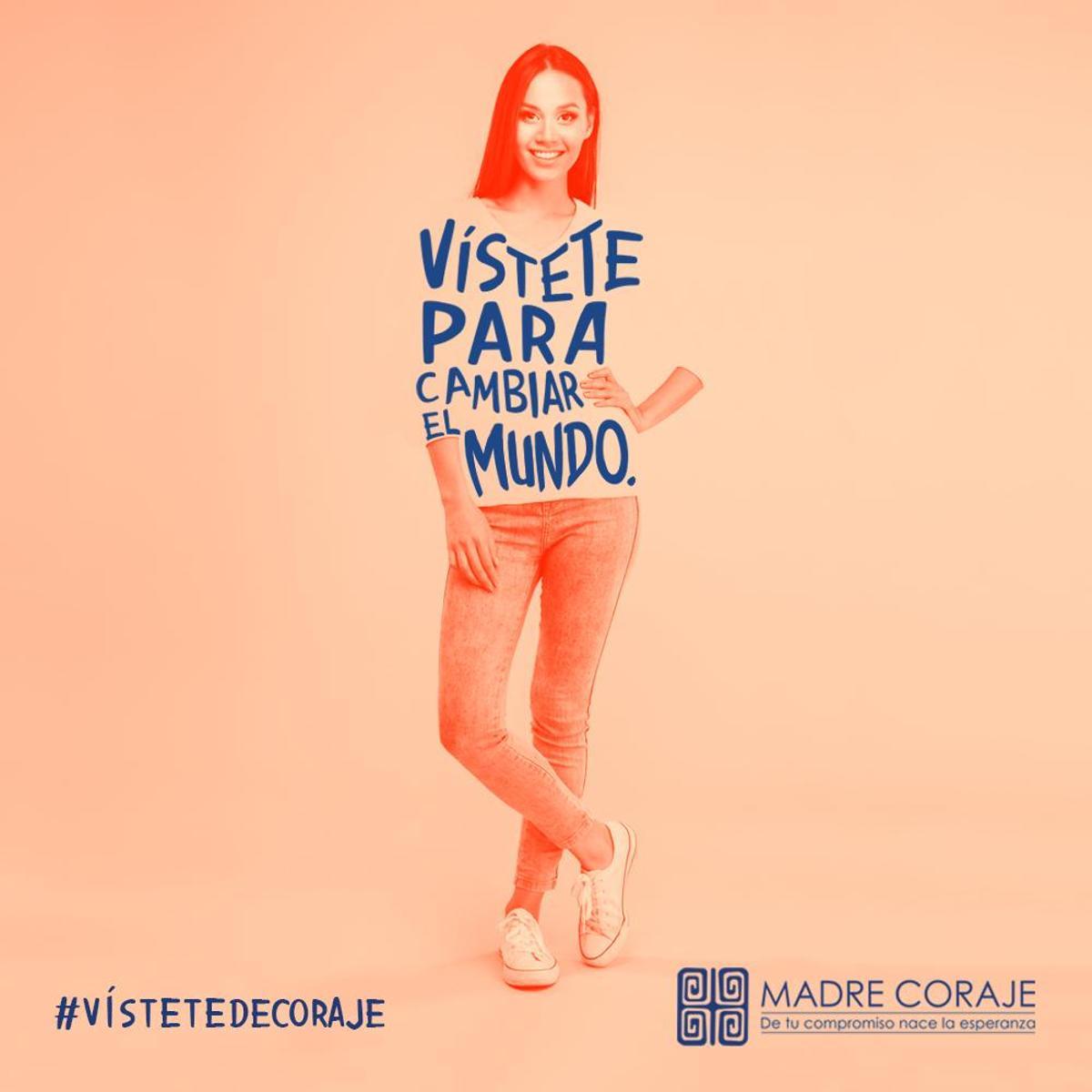 Cartel de la campaña de la Asociación Madre Coraje 'Vístete de Coraje'.