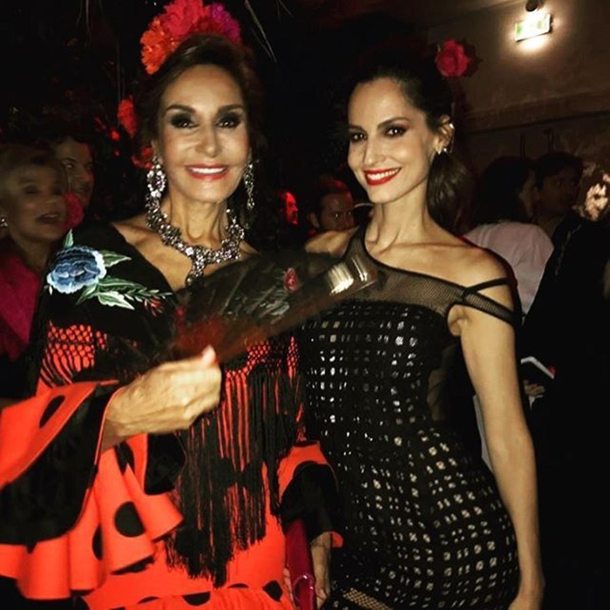 Naty Abascal y Ariadne Artiles en la fiesta de Aquazzura