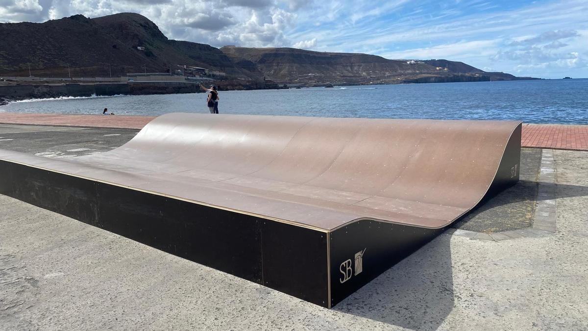 Nueva rampa de surfskate en El Rincón, Las Palmas de Gran Canaria.