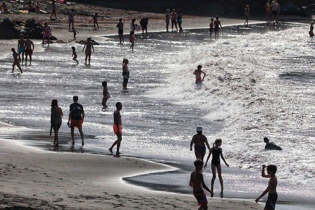 Playa Jardín, en Puerto de la Cruz