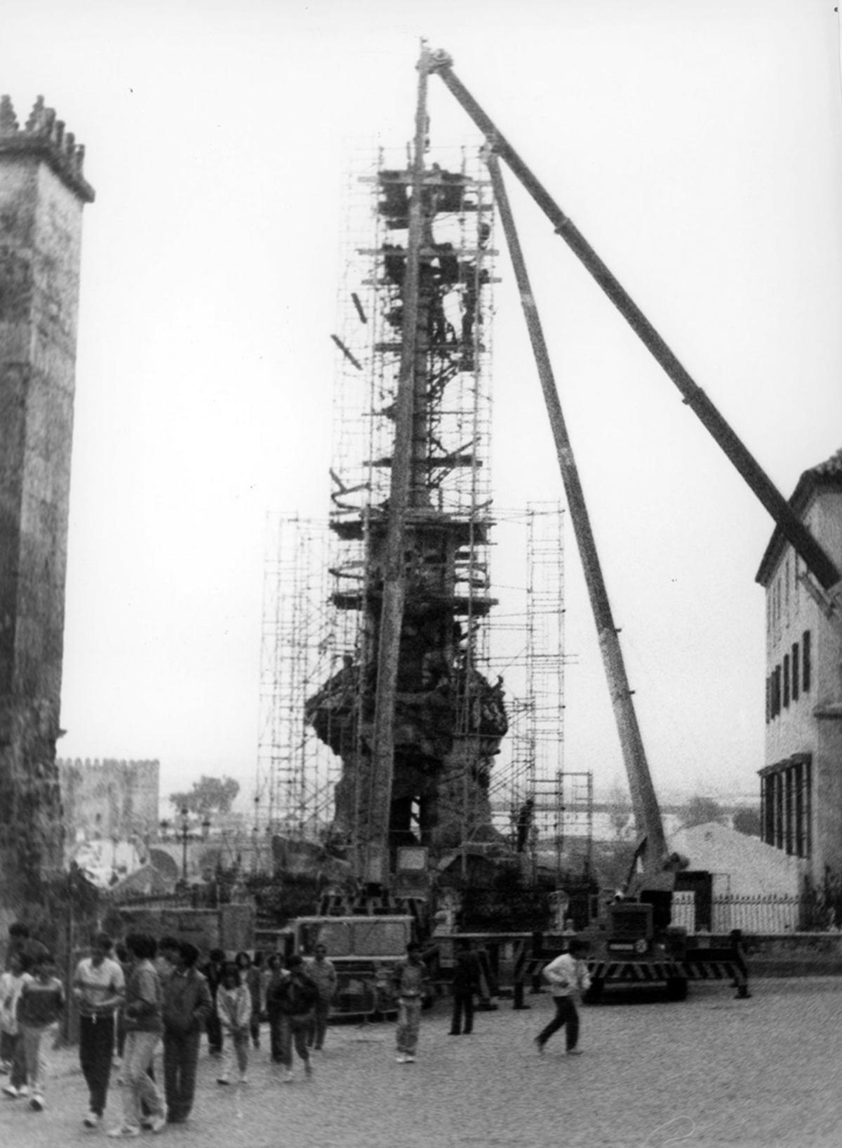 La restauración del Triunfo de San Rafael de 1985, en imágenes