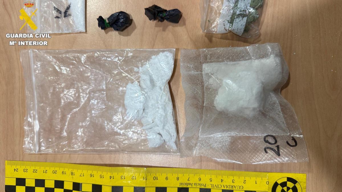 Drogas incautadas.