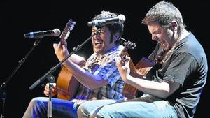 Estopa interpreta apassionadament un dels seus temes en l’acte celebrat al BTM.