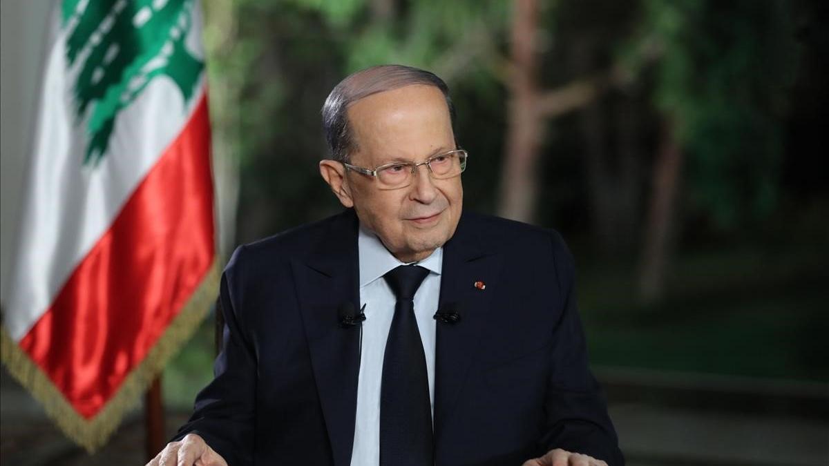 Michel Aoun, presidente de Líbano.