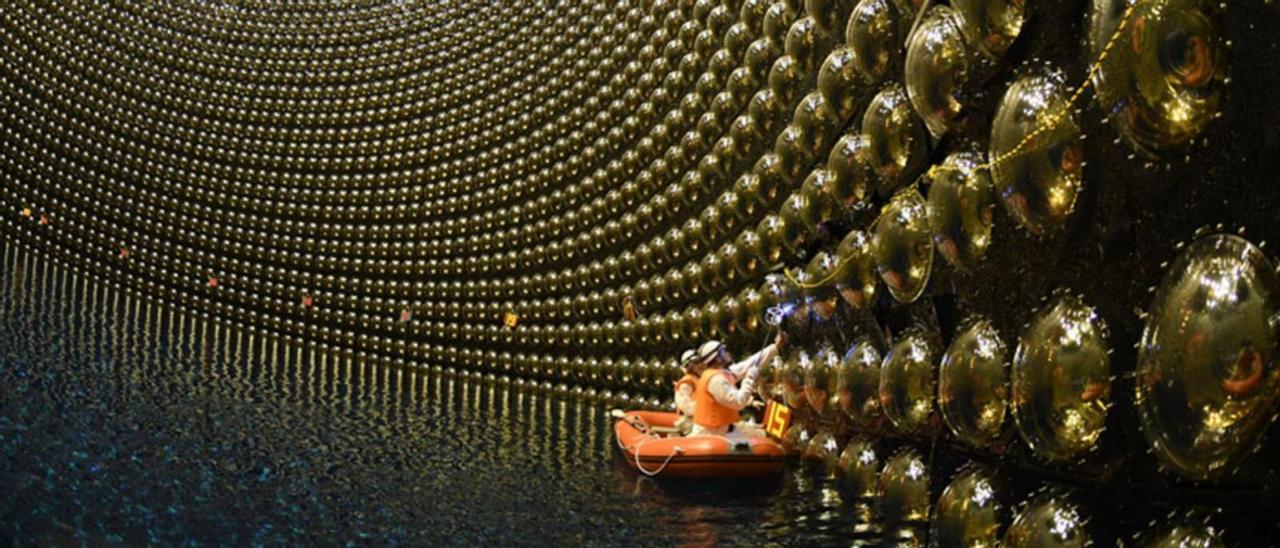 El actual telescopio de neutrinos Super-Kamiokande. | Universidad de Tokio