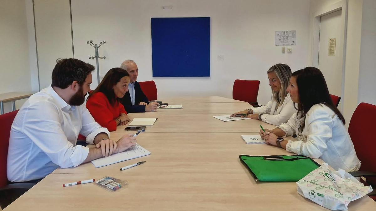 La consejera de Educación, Carmen Susín, en la reunión con CSIF de este lunes.