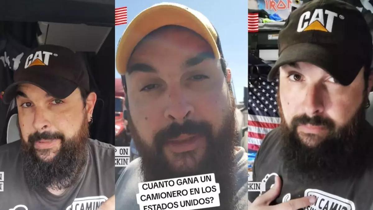 Jesús, camionero español que trabaja en Estados Unidos y creador de contenido en redes sociales