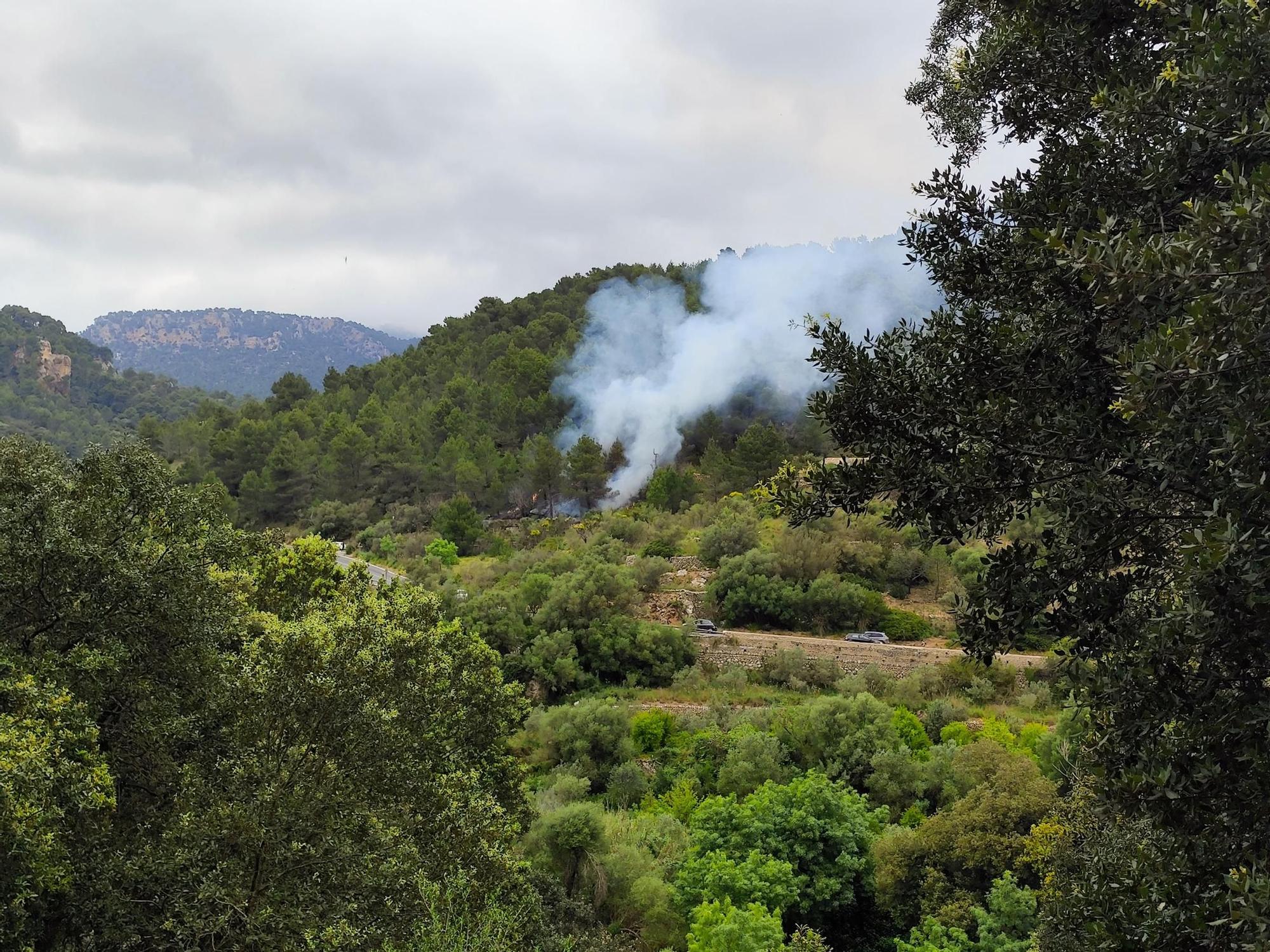 Incendio en s'Estret de Valldemossa