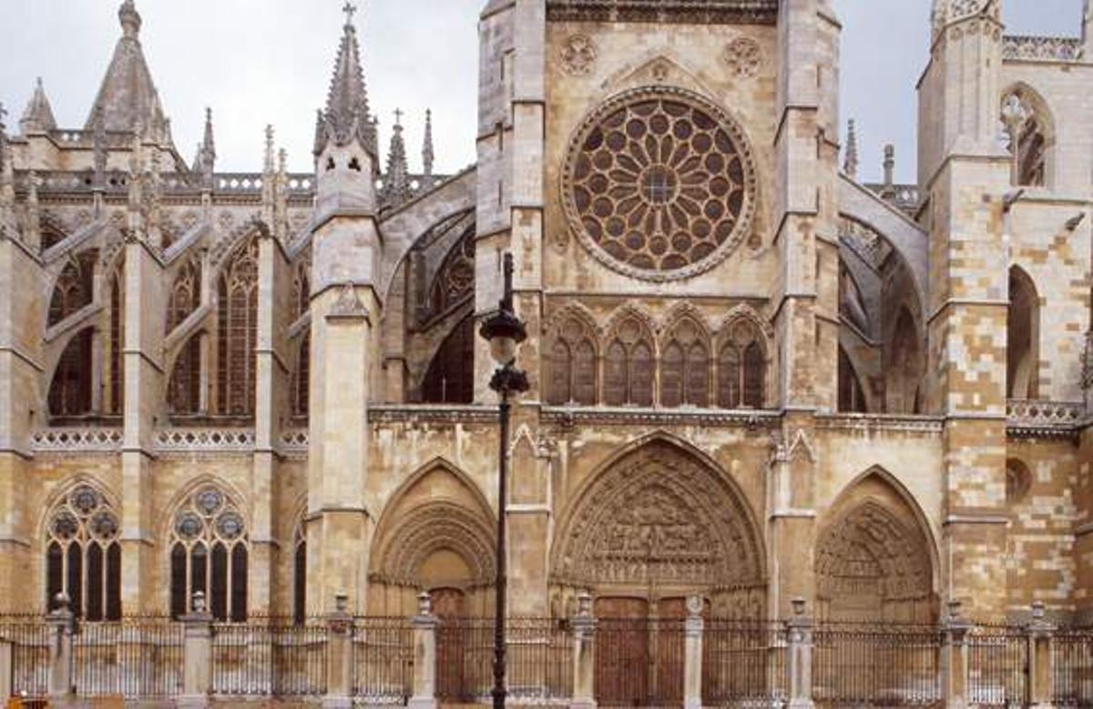 Un detalle de la Catedral de León