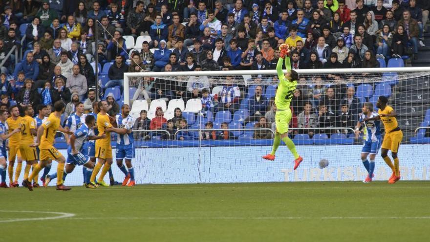 Partido entre el Deportivo y el Atlético de MAdrid