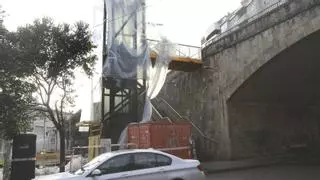 El ascensor que unirá A Ponte y  O Vinteún, para salvar  8 metros de altura desde el suelo