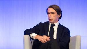 El expresidente del Gobierno José María Aznar durante la presentación del libro ‘Una verdad incómoda’, del exministro del Interior Jaime Mayor Oreja, a 11 de marzo de 2026, en Madrid (España). En la obra, el exministro del Interior rememora sus primeros p