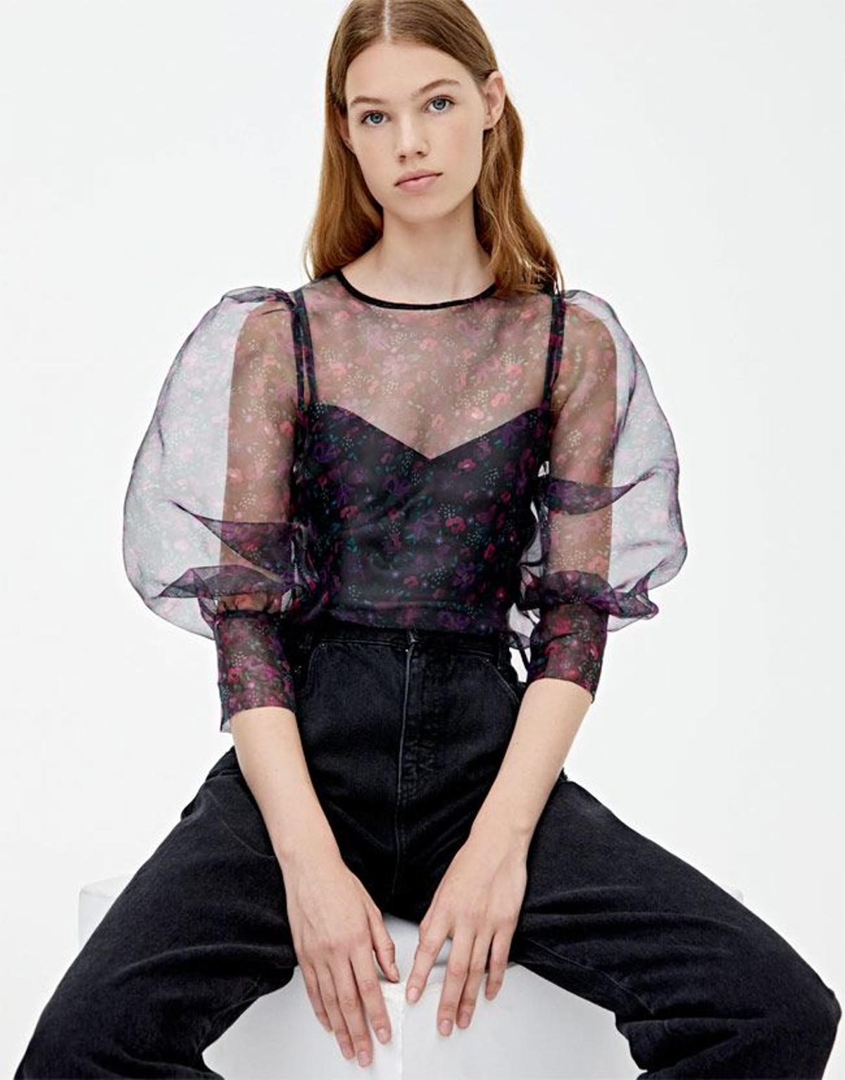 La blusa de organza