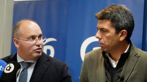 Miguel Tellado y Carlos Mazón