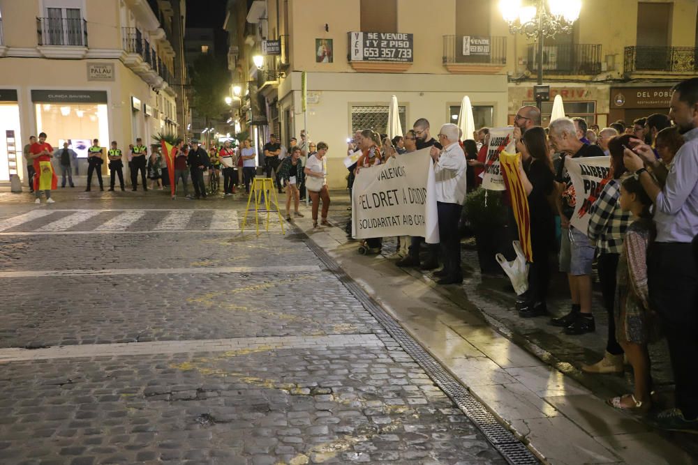 Concentración por la sentencia del 'Procés' en Gandia