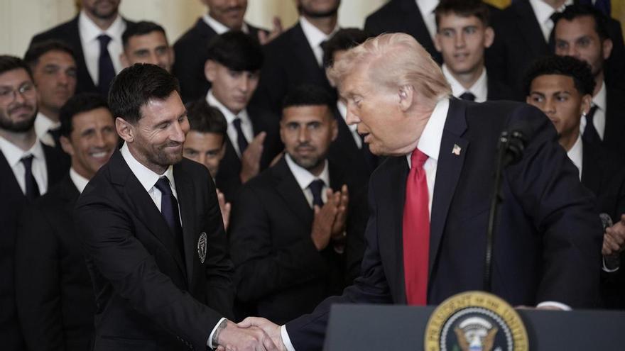 Trump recibe a Messi en la Casa Blanca: "Creo que es mejor que Pelé"