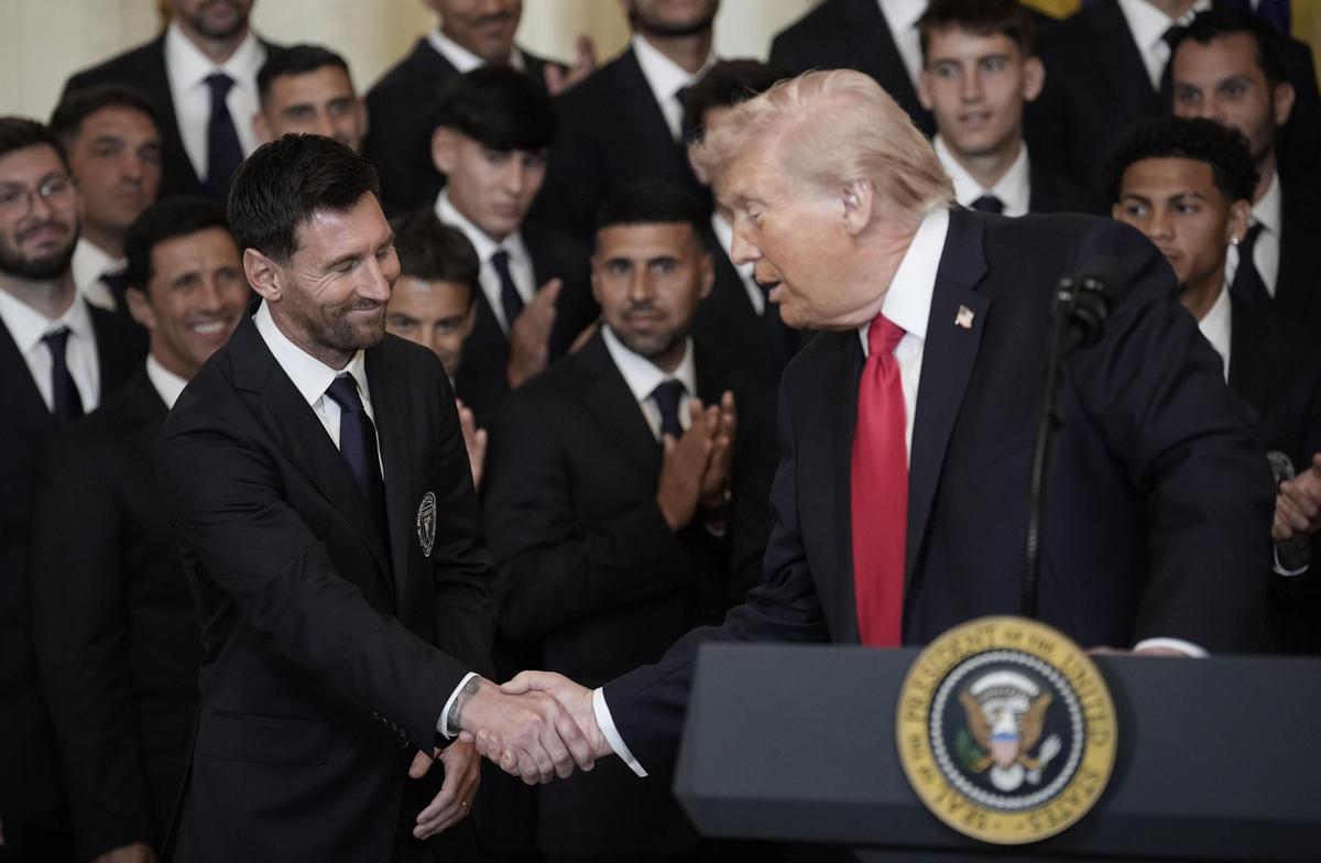 Trump i Messi, a la Casa Blanca.