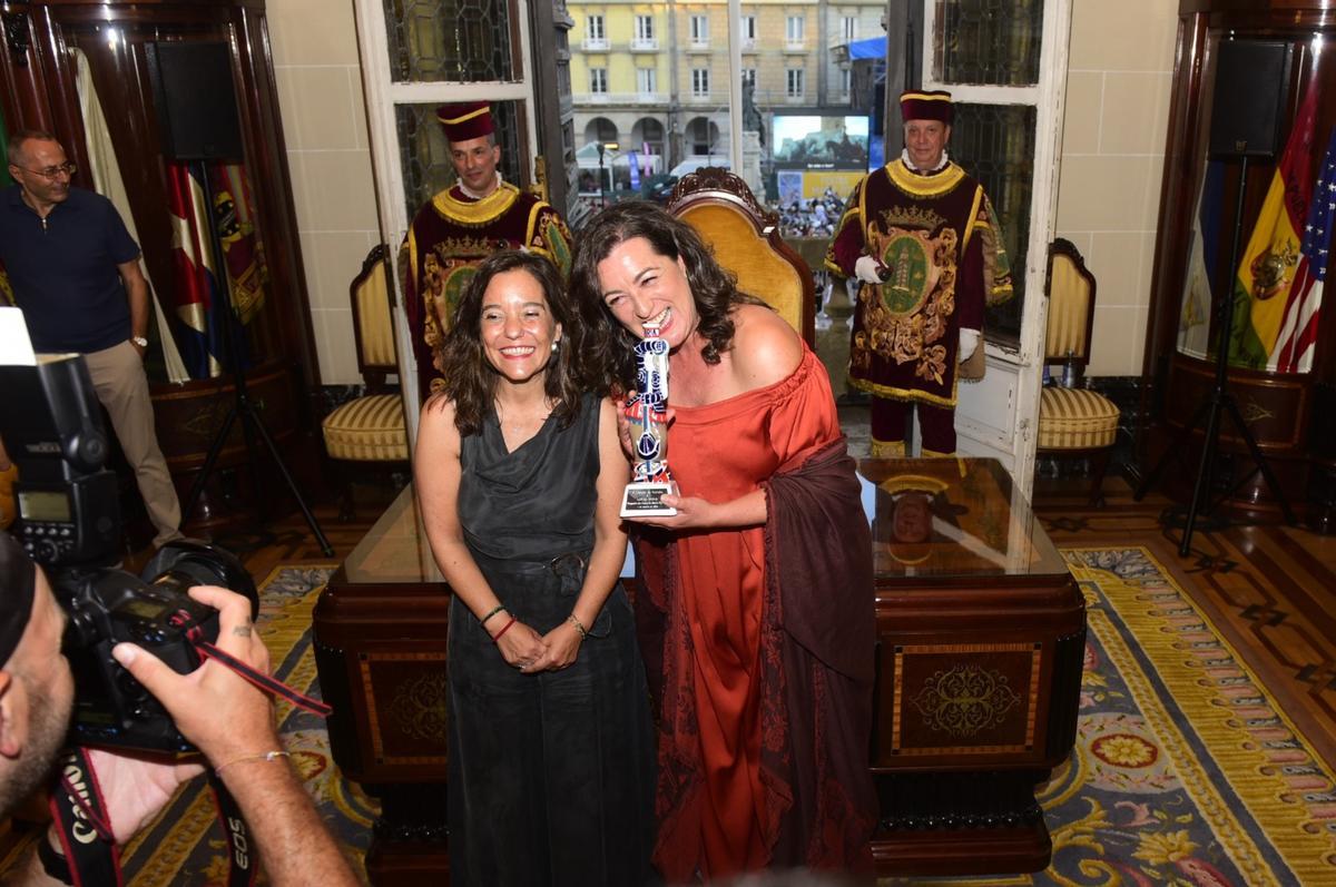 Pregón de la actriz Lucía Veiga que abre la fiestas de María Pita en A Coruña