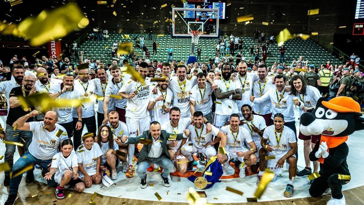 El Bosna celebra el títol de campió de la lliga del seu país, el maig passat