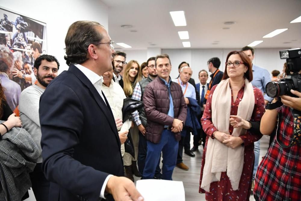 La jornada del 10-N, en la sede de Ciudadanos en Murcia