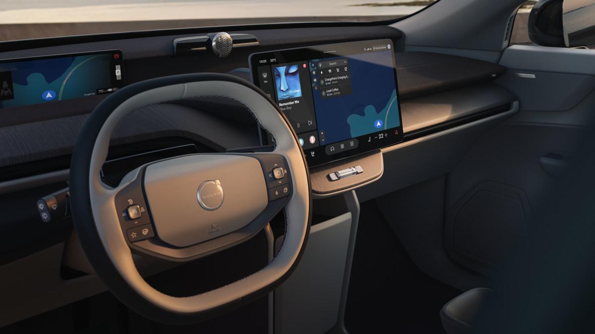 Interior del Volvo EX60 Cross Country