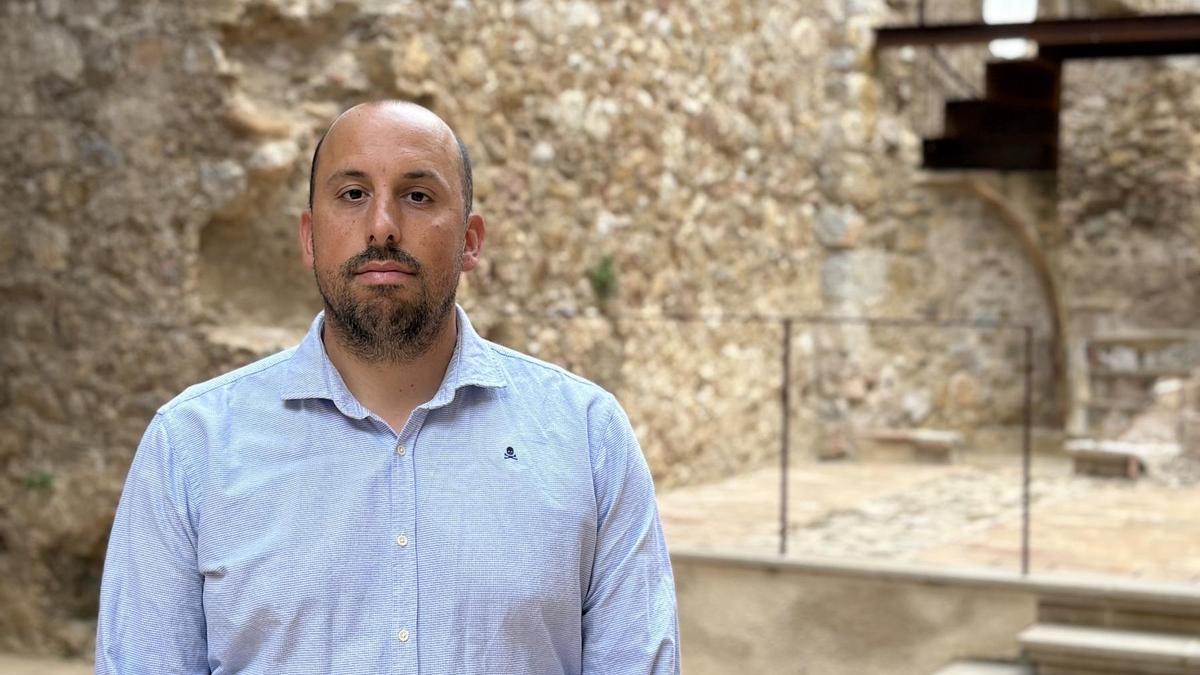 El cap de llista de Junts a Pont de Molins, Enric Sánchez.