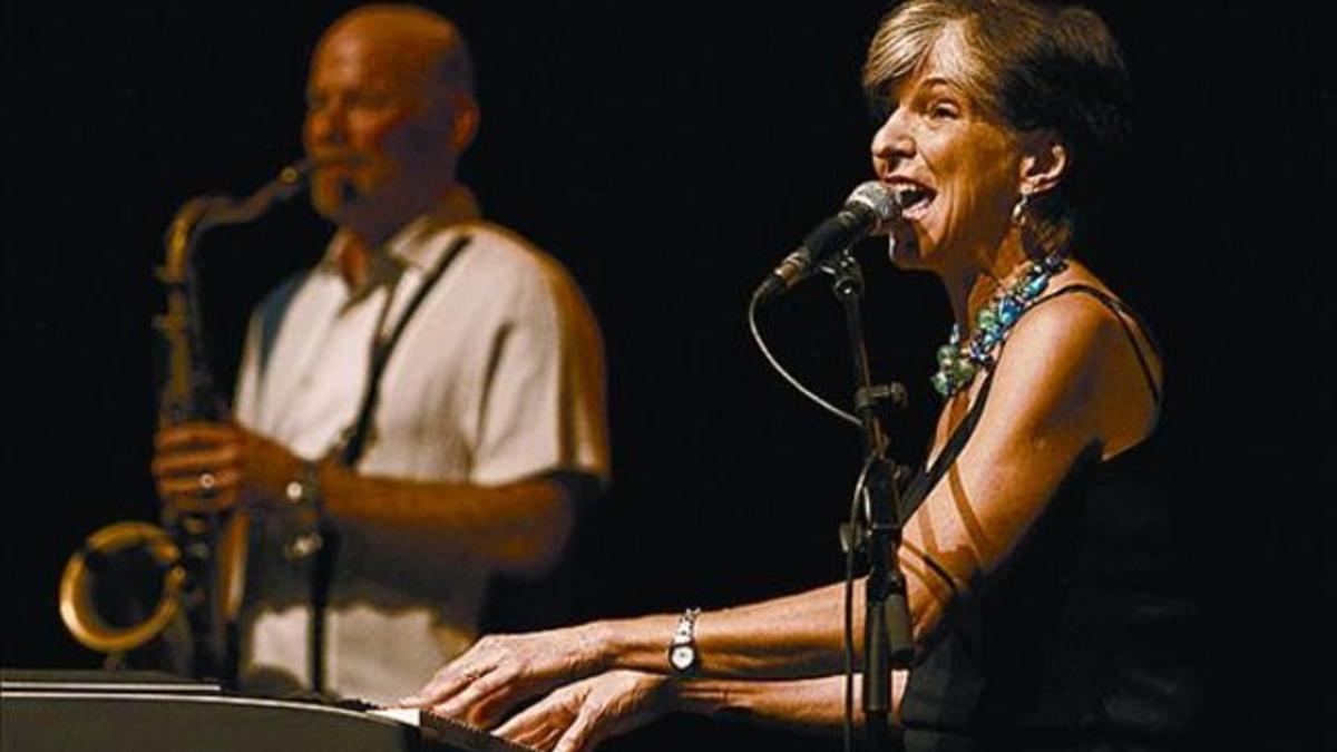 Marcia Ball, durante el concierto del sábado en Badalona.