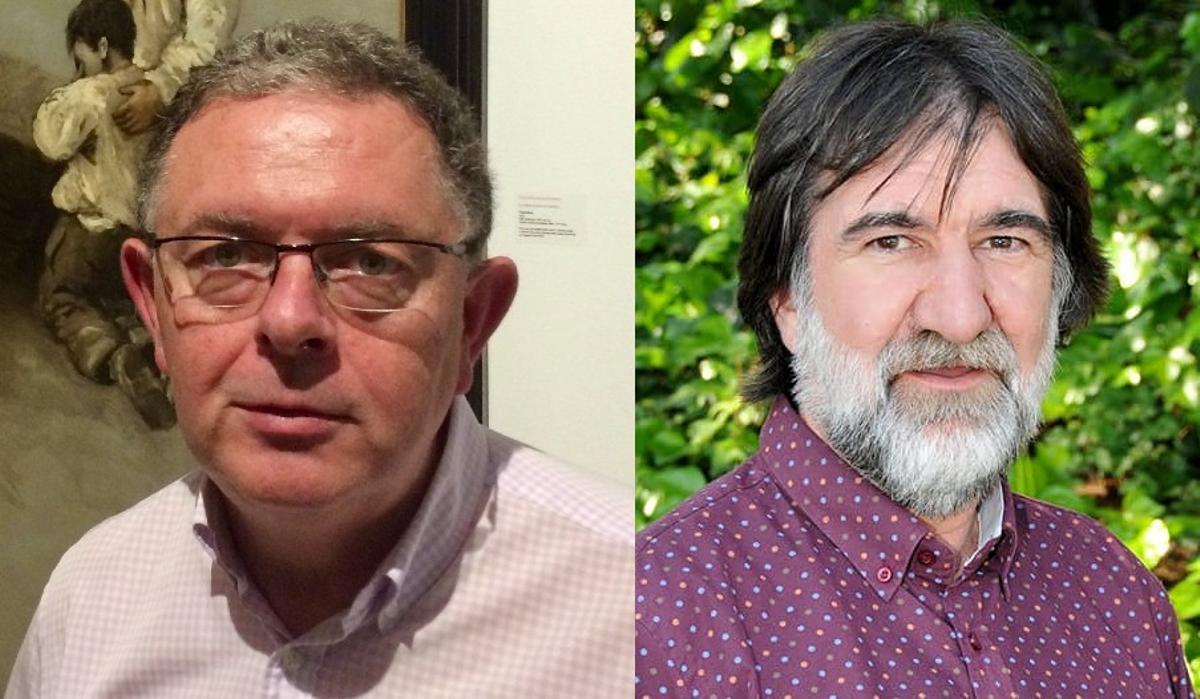 Amancio Liñares,  izquierda, y José Antonio Suárez