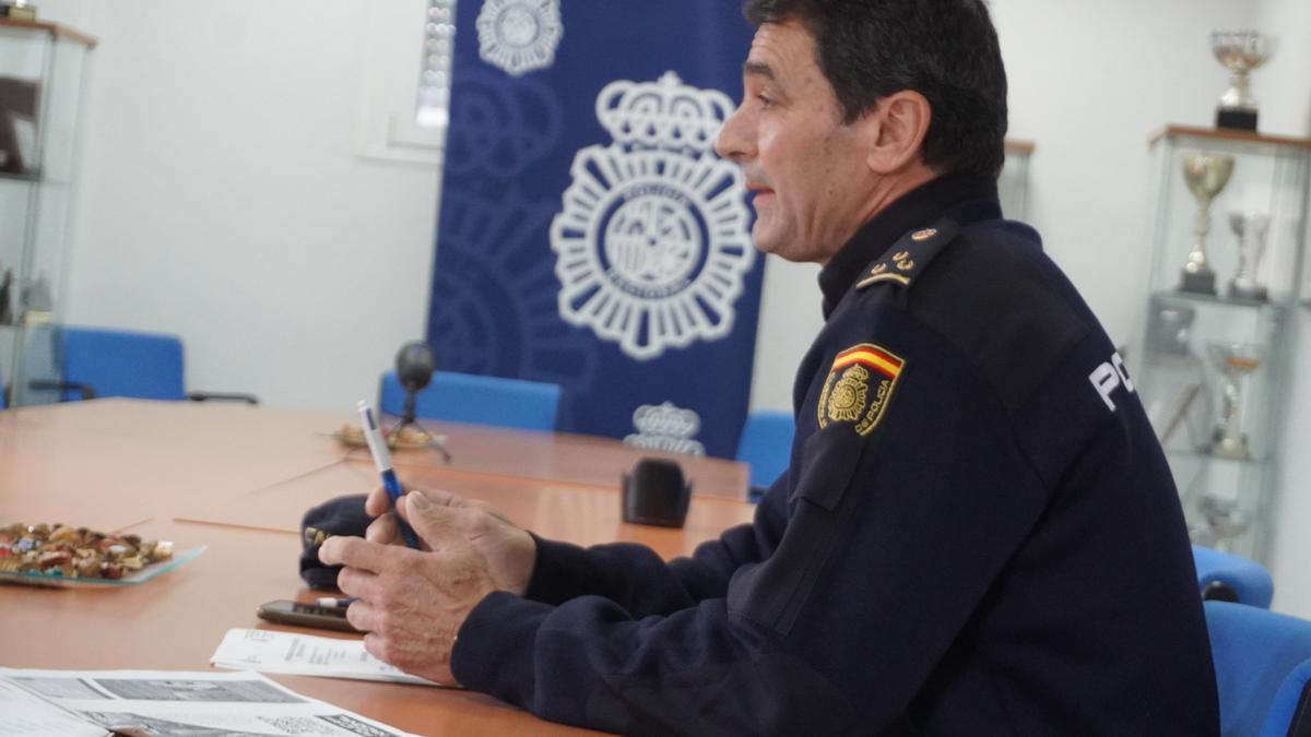 El inspector Enrique Martínez, jefe del grupo de Patrimonio I de la Policía Nacional de Córdoba.