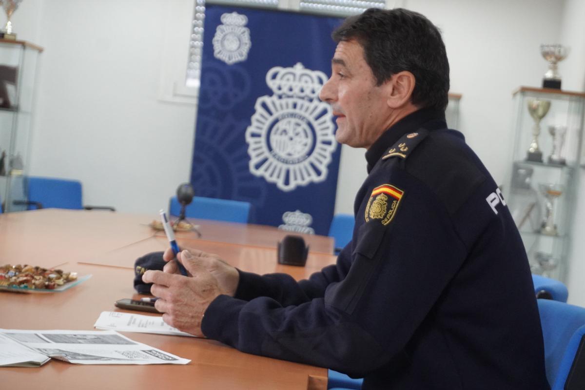 El inspector Enrique Martínez, jefe del grupo de Patrimonio I de la Policía Nacional de Córdoba.