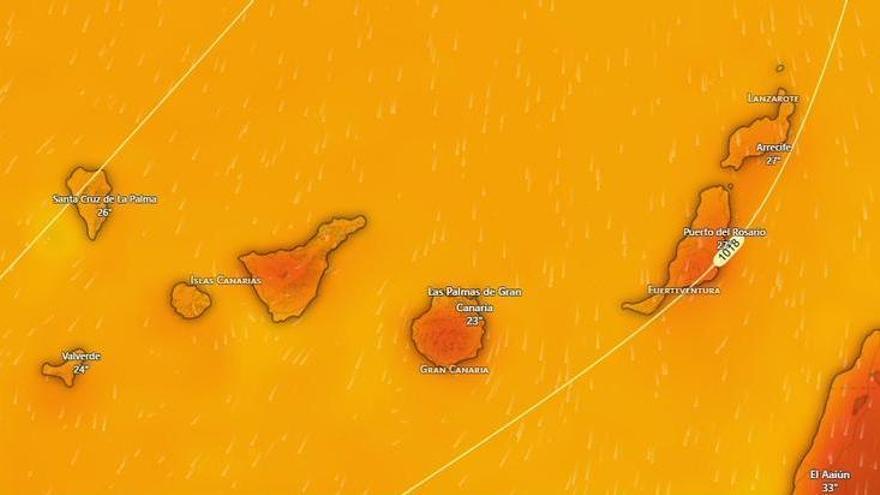 Canarias enfrenta un martes de calor extremo con termómetros que alcanzarán los 39 grados